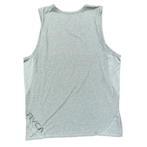 RVCA VA Men’s Tank Top XXL Gray Sleeveless Athletic Performance Shirt - Picture 4 of 8